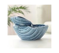 Ceramic Cat Water Fountain Creative Seashell-Shaped Indoor Water Fountain Automatic Circulating Water Bowl for Cats Dogs Multi Pets(Blu)