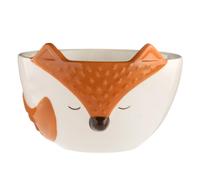 Price & Kensington Ceramic Cereal Soup Rice Ramen Snacks Bowl Serving Woodland Fox Microwave Safe
