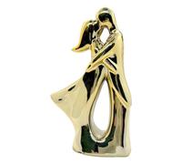 Ceramic Character Ornaments - Couple Hugging Statue Figurines Ornaments | Shelf Sitter Figurine | Ceramic Sparkly Ornament | Romantic Table Collectible | Indoor Home Decoration For Fireplace, Wall