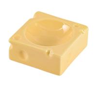 Ceramic Cheese Hamster Water Bottle No Drip Leak Proof Design With For/Dwarf Hamsters Gerbils Drinking&Hideout Habitat Easy Clean Ceramic (Kettle Shelter Food Bowl. ByT118 (A, 8x8x4cm)