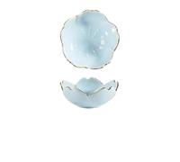 Ceramic Cherry Blossom Small Plate Essential Oil Bowl Decor For Necklaces, Earrings(1pc Blue)
