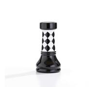 Ceramic Chess Game Decor Figurine With Glossy Checkerboard Pattern And Sturdy Rounded Bottom For Standing On Flat Surfaces Suitable For Modern European Interior, size to 4