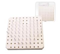 Ceramic Chess | Reusable Fireproof Clay Shooting Tamp - Multi-Hole Refractory Pad with 60 Nail Holder for Ceramic Pottery
