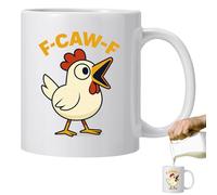 Ceramic Chicken Coffee Mug 11 oz - Rooster Tea for Milk Hot Cocoa Drinks Cute Farm Animal Funny Gag for Birthday Women Men Friends Family Colleagues Office