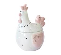 Ceramic Chicken Container - Professional Ultimate Large Box Design with Lid Ceramic Food Storage Jar Organizer System | Jewelry Stationery Countertop Living Room Decorative Storage Solution Acces