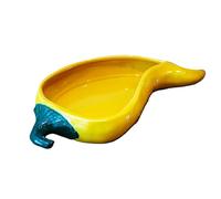 Ceramic Chili Pepper Serving Bowl - Large Yellow Pepper Design, 42.5cm Wide | Appetizer & Dip Dish, Perfect for Party Snacks or Kitchen Decor