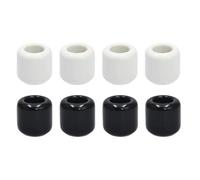 Ceramic Chime Candle Holder Set, 0.7 Inch Diameter Ceramic Candle Holder,Home Small Candle Holders for Casting Chimes, Rituals, Spells, Vigil, Wiccan Supplies & More (8, Black,White)