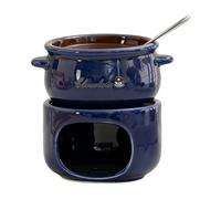 Ceramic Chocolate Warmer Practical Melting Cup with Fork for Homes Kitchen and Sweet Treats Making Chocolate Toastier for Baking