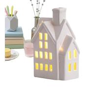 Ceramic Christmas House | Ceramic House Desktop Decoration - Christmas Desktop Decoration - For Holiday Home Tabletop Shelf Party Seasonal Display Country House