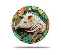 Ceramic Christmas Ornaments, 7.3Cm Wood Decor Carving Of A Armadillo In Tree 3D Tree Decorations Ceramics Christmas Tree Decorations Ceramics Ornaments For Family
