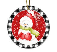 Ceramic Christmas Ornaments Cute Sock Dog Personalized Name Dear Santa We'Ve Been Very Good Dogs This Year Christmas Pendants Home Decor Customized Keepsake