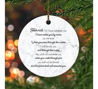 Ceramic Christmas Ornaments Fear Not, For I Have Redeemed You; I Have Called You By Name Party Keepsake Hanging Ornament Personalized Home Decor Keepsake