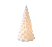 Ceramic Christmas Tree - 12.2 cm Large Illuminated Decoration, Battery Operated Classic Style, Accent Decoration for the Festive Table, Festive Windowsill Entrance Lighting for D