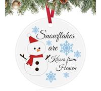 Ceramic Christmas Tree Ornaments Christmas Ornaments 2025 Xmas Decorative Hanging Ornament Decor Ceramic Ornament Holiday Decoration for Friend Parents Couples Mom Dad Girls Boys Xmas Tree Decorations