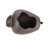 Ceramic Circulating Water Jar Spitter for Fish Aquariums | Brown Tabletop Ornament, Quiet Recirculating Flow, Indoor and Outdoor Use, Balcony or Garden Display