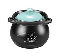 Ceramic Clay Casserole Dish with Lid - 2.0L for Cooking Indian & Asian Soups, Stews, Curry - Perfect for Home Chefs, Durable & Stylish Cookware