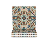 Ceramic Coasters for Drinks Heat Resistant Ceramic Coasters set of 4 Native American Patterns Coasters Desktop Protection Pad Coffee Cup Mat Tabletop Protection Mat for Home Decor