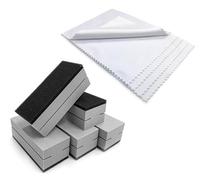 Ceramic Coating Application Kit 5 Applicator Pads Sponge & 5 Microfibre Suede Cloths Professional Car Care Cleaning
