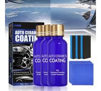 Ceramic Coating for Cars, Auto 9H Ceramics Coating Super Hydrophobic Glass Shield Exterior Care Paint Protection Kit Long Lasting Gloss and Scratch Resistance (3)