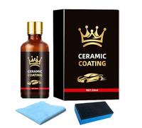 Ceramic Coating Kit - High Gloss Finish, Scratch Resistant Layer, Multi Application, Long Lasting Protection | Vehicle Appearance For Paint Glass And Wheel Care Across Car Truck And Rv