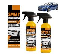 Ceramic Coating Spray for Car Paint Protection, Enhanced Shine & Hydrophobic Finish, Easy Application Detailing Agent for Vehicles, Motorcycles & Boat (2Pcs)