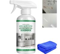 Ceramic Coating Spray for Stainless Steel Appliances, Hydrophobic Protection for Kitchen Bath Surfaces, Stain Grime Resistant, Streak-Free Polish, Works on Tiles, Glass Countertops (1Pcs)