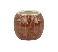 Beaumont Ceramic Coconut Tiki Mug Medium Brown 500ml