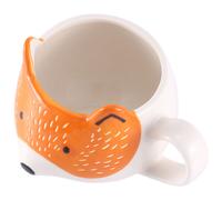 Ceramic Coffee Cup Cartoon Fox Shaped Animal Pattern Home Kitchen Office Juice Milk