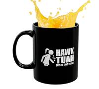 Ceramic Coffee Cup - Coffee Mugs, Large Hawk Tush Mug | Ceramic Mug Coffee Cup, Novelty Themed Tea Cups, Caliber Men's Novelty Coffee Mug for Home, Cafe, Tea Milk Morning Coffee (White)