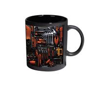 Ceramic Coffee Cup,Ergonomic Handle Drinkware,Mechanic Ceramic Water Mug - for Hot Cold Beverages Chocolate Milk Water Juice Home Camping Dorm Hotel Father Husband