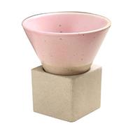 Ceramic Coffee Cups Rough Pottery Tea-Cup Japanese Latte Pull Flower Porcelain-Cup Coffee Mugs with Base for Kitchen Bar Travel Coffee Mugs
