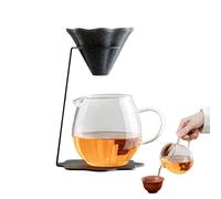 Ceramic Coffee Dripper | Non Porous Pyramid Shape,Tea Precision Filter | for Coffee Cups Pots Home Office Kitchen Cafe Party