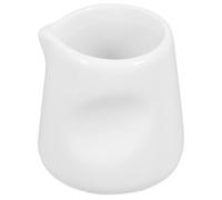 Ceramic Coffee Milk Jug White Mini Tabletop Serving Creamer | Porcelain Finish, Smooth Surface, Compact Brunch Service, Hosts and Coffee Lovers, Elegant Design