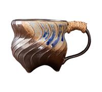 Ceramic Coffee Mug, 270ml Irregular Coffee Water Cup, Large Capacity Coffee Mug, Retro Coffee Water Cup, Latte Tea Espresso Cappuccino Mug, Stylish Ceramic Coffee Cup for Home