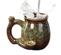 Ceramic Coffee Mug - 380ml Comfortable Grip | Hot and Cold Drink Cup Drinking Vessel Multipurpose Kitchen Mug for Milk, Water, Juice, Latte, Tea, Beer, Whiskey, Girlfriend, Frin