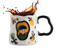 Ceramic Coffee Mug - Aesthetic Mug 14x9.5x8.5cm, Funny Coffee Mug, Heat Resistant Drink Mug | Birthday Holidays for Men and Women | School Uses at the Official