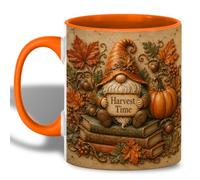 Ceramic Coffee Mug Autumn Harvest Gnome Time Pumpkin Porcelain Mug Love's | day 330ML Ceramic Mug Unique Coffee Mug for Christmas Kitchen Mom