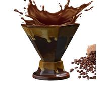 Ceramic Coffee Mug - Coarse Ceramic Texture, 170 milliliter Capacity, Includes Saucer, Durable, Dishwasher and Microwave Safe | Beverage Cups for Coffee, Tea, Latte, , He