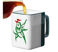 Ceramic Coffee Mug, Eye-Catching Design, 1piece, Mahjong Mug, Novelty Coffee Cup, Scope of Application, for Women Men Family Friends Home Kitchen Travel Work