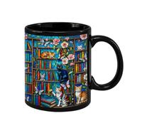 Ceramic Coffee Mug, Heat Resistant & Colourful, Ceramic Coffee Cup and Library Mug, For Chocolate, Tea, Water, Juice, Home, Dorm, Hotel, Apartment, Animal Lovers, Reading Enthusiasts