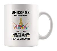 Ceramic Coffee Mug Horse Seas are Awesome I Am Awesome Therefore I Am A Horse Sea Coloured Mug Design Ceramic Cups for Everyday Festive Women