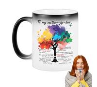 Ceramic Coffee Mug "Mama" - 9.5 cm "Beste Mama Aller Zeiten" Mug with Colour Changing and Temperature Heat Sensitive Magic Mug for Mother's Day Tea Ceramic Novelty Gift for | 390 g