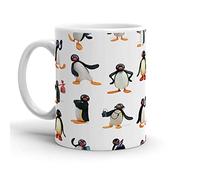 Ceramic Coffee Mug Pingu Mood Coloured Mug Stylish Tea Cups for Cafes Festive Latte
