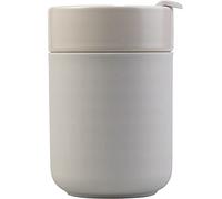 Ceramic Coffee Mug, Reusable Insulated Coffee Cups with Lids Cute Travel Mugs Protective Silicone Sleeve, 10 Ounces, To Go Mug for Coffee Tea Portable Office or Home Cups Dishwasher Safe (gray)