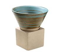 Ceramic Coffee Mugs with Base Rough Pottery Espresso-Cup Water Cup Japanese Latte Pull Flower Porcelain-Cup for Kitchen