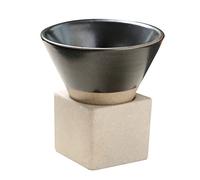 Ceramic Coffee Mugs with Base Rough Pottery Espresso-Cup Water Cup Japanese Latte Pull Flower Porcelain-Cup for Kitchen