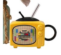 Ceramic Coffee Sizes, 450ml TV Water Drinking Cups, Ceramic Home Cup for Hot Coffee, Wine, Whiskey, Beer, Cocktail, A Charming Addition To Your Decor