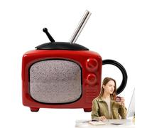 Ceramic Coffee Sizes, 450ml TV Water Drinking Cups, Ceramic Home Cup for Hot Coffee, Wine, Whiskey, Beer, Cocktail, A Charming Addition To Your Decor