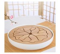 Ceramic Coffee Table Tray - Modern Small Tea Tray for Japanese Tea Service, Streamlined Design for Household Use