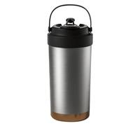 Ceramic Coffee Tumbler, Portable Reusable, 500ml Travel Mug, Inner Ceramic Lining, Thermal Water Bottle Drinker for Home, Work, Daily Commute, Camping, Kitchen, School, Outdoor Use